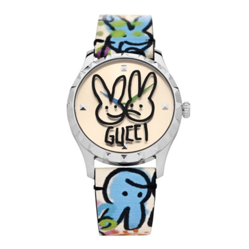 Gucci G-Timeless Bunny Dial Watch – Limited Edition, Never Used w/ Box